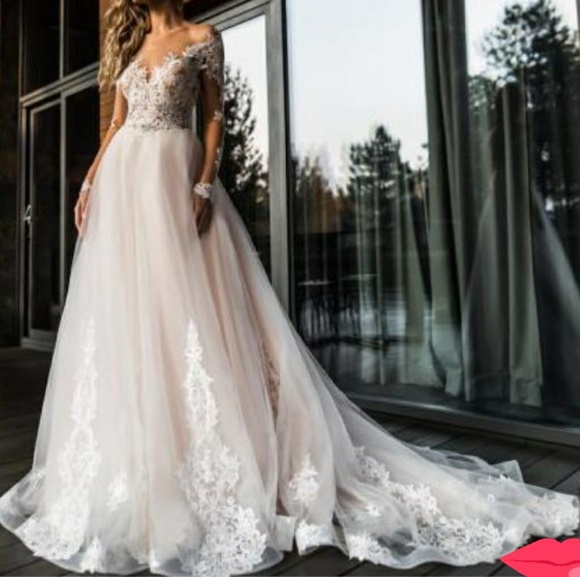 Long sleeve fully lined gown - Picture 7 of 7